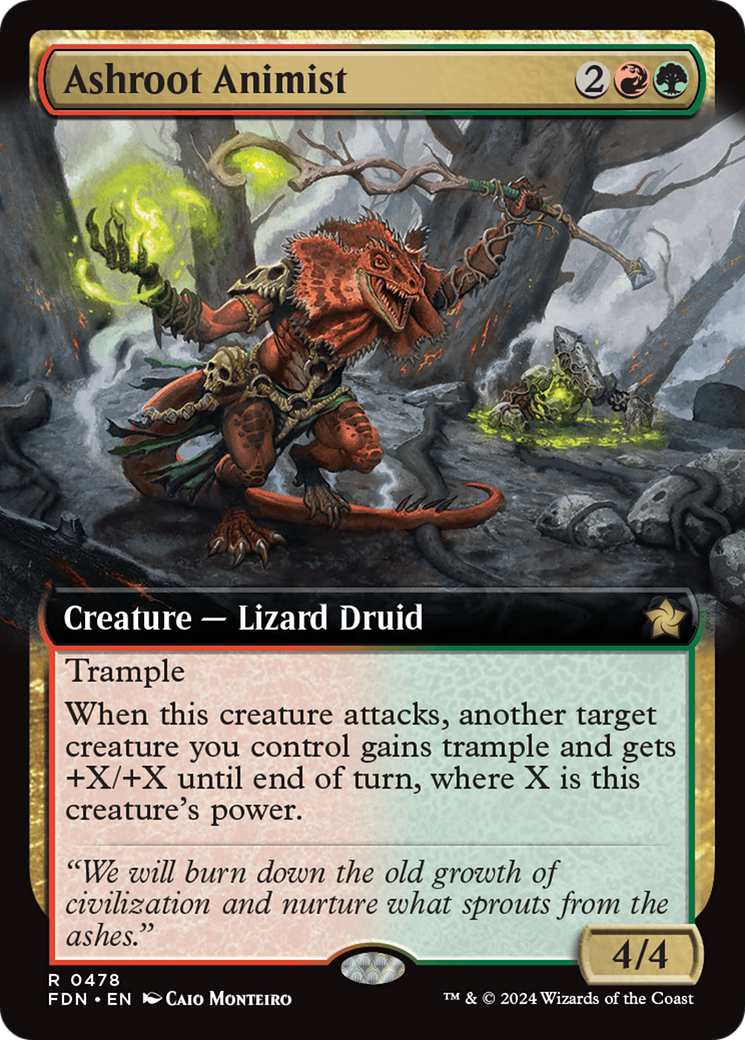 Ashroot Animist (Extended Art) [Foundations] - Destination Retro