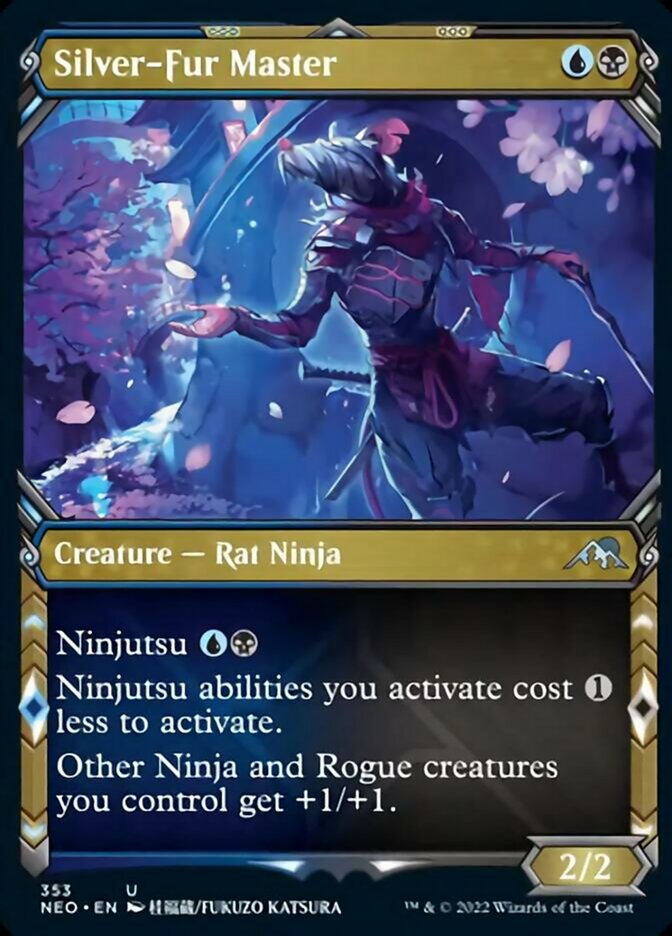 Silver-Fur Master (Showcase Ninja) [Kamigawa: Neon Dynasty] - Destination Retro