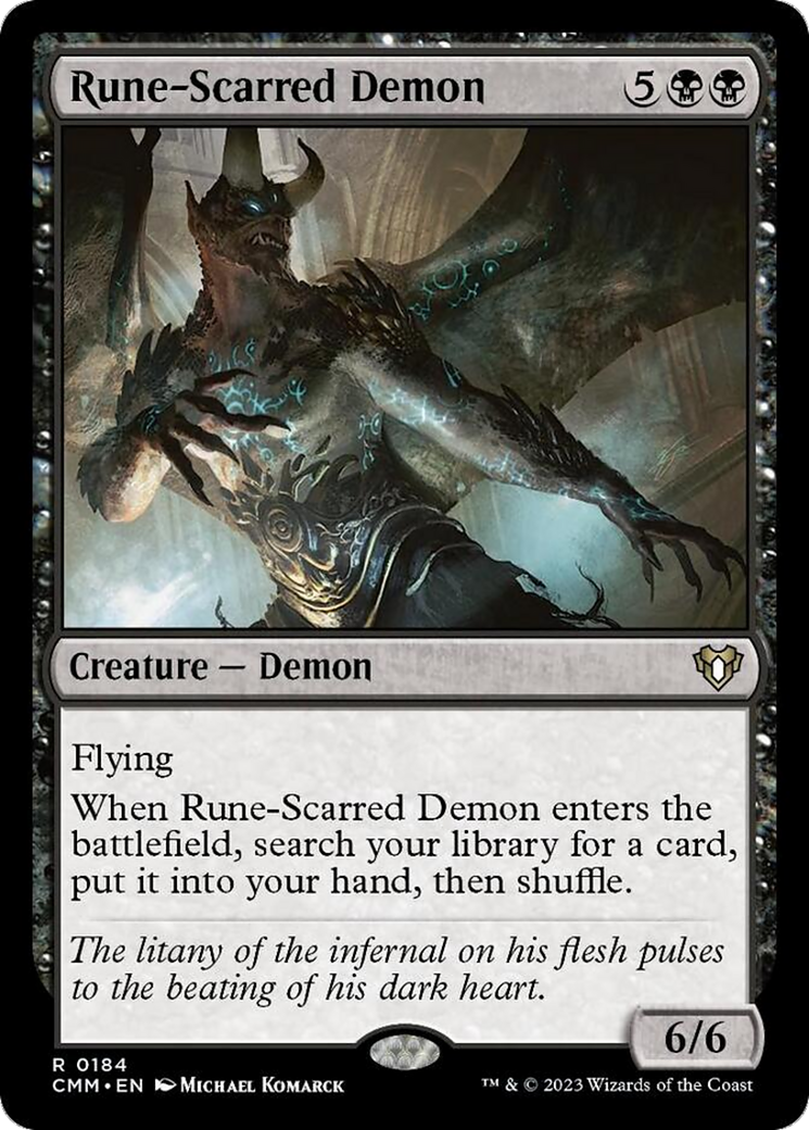 Rune-Scarred Demon [Commander Masters] - Destination Retro