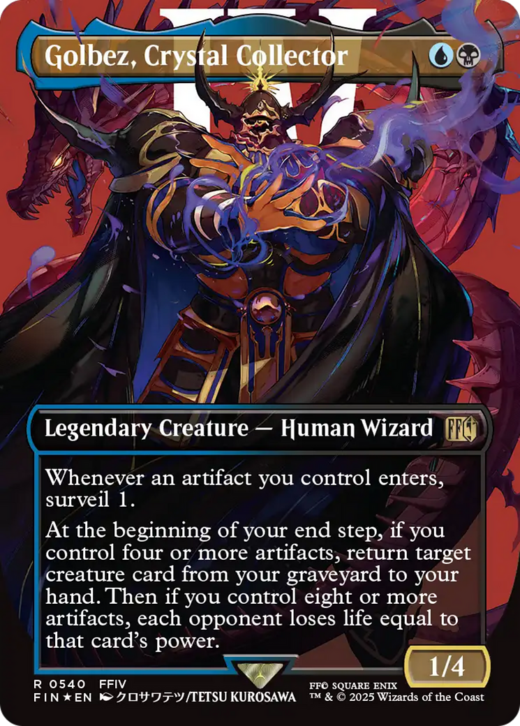Golbez, Crystal Collector (Borderless) (Surge Foil) [FINAL FANTASY] - Destination Retro