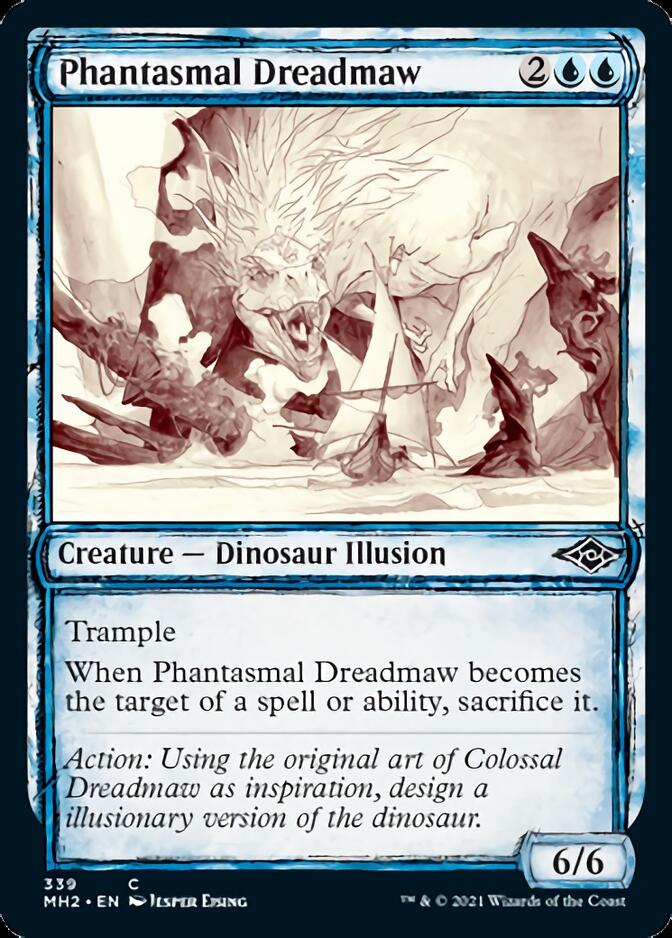 Phantasmal Dreadmaw (Sketch) [Modern Horizons 2] - Destination Retro