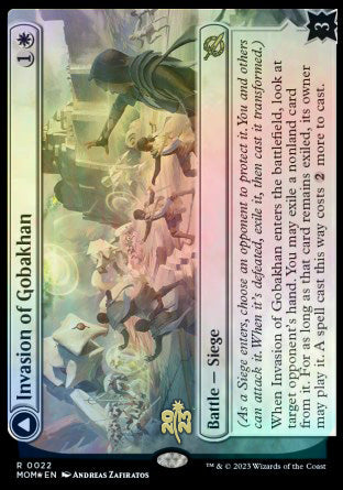 Invasion of Gobakhan // Lightshield Array [March of the Machine Prerelease Promos] - Destination Retro