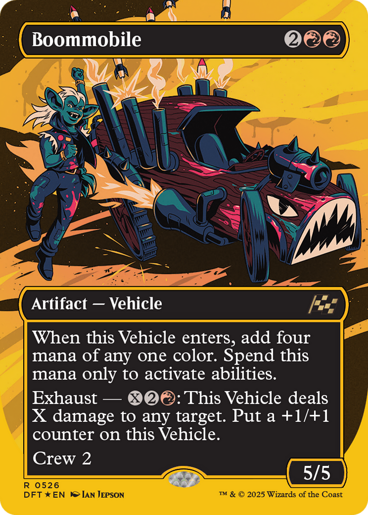 Boommobile (Borderless) (First-Place Foil) [Aetherdrift] - Destination Retro