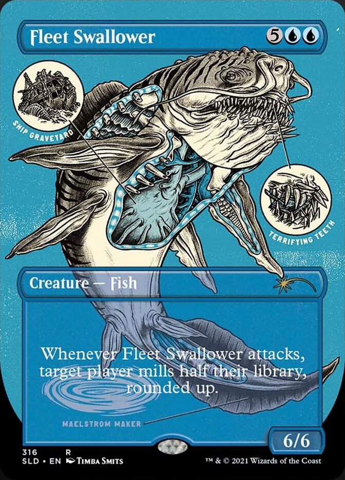 Fleet Swallower (Borderless Foil Etched) [Secret Lair Drop Series] - Destination Retro