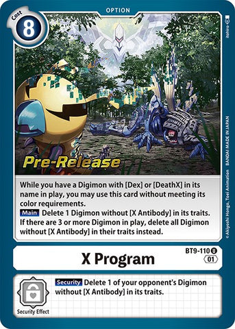 X Program [BT9-110] [X Record Pre-Release Promos] - Destination Retro