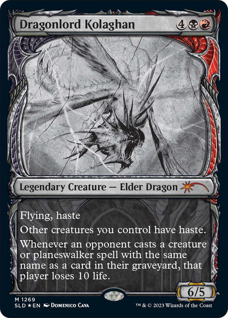 Dragonlord Kolaghan (Halo Foil) [Secret Lair Drop Series] - Destination Retro