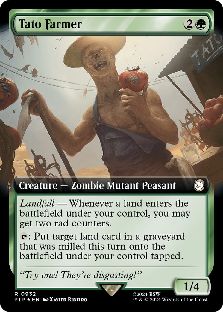 Tato Farmer (Extended Art) (Surge Foil) [Fallout] - Destination Retro
