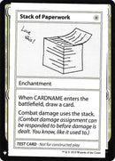 Stack of Paperwork [Mystery Booster Playtest Cards] - Destination Retro