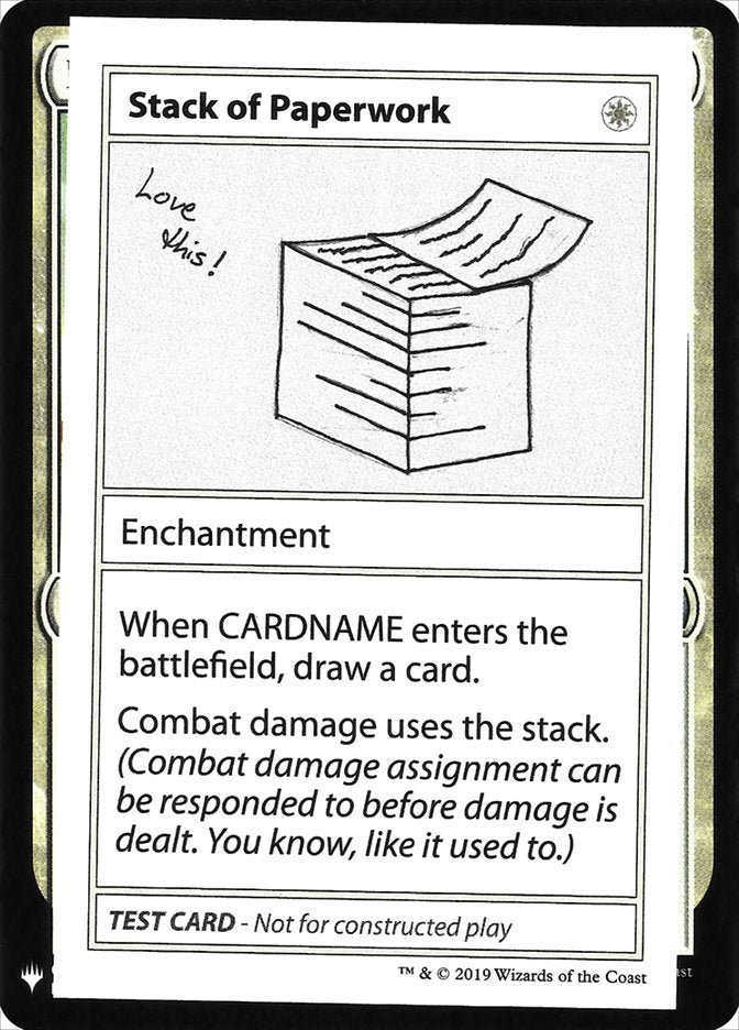 Stack of Paperwork [Mystery Booster Playtest Cards] - Destination Retro