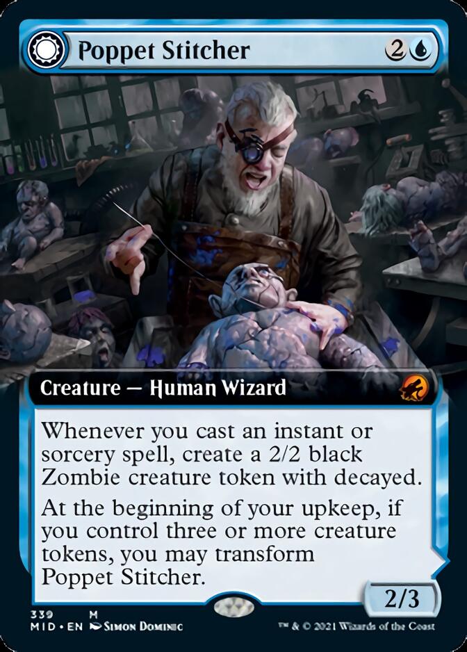 Poppet Stitcher // Poppet Factory (Extended Art) [Innistrad: Midnight Hunt] - Destination Retro