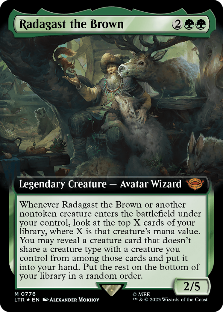 Radagast the Brown (Extended Art) (Surge Foil) [The Lord of the Rings: Tales of Middle-Earth] - Destination Retro