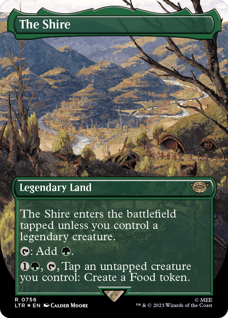 The Shire (Borderless) (Surge Foil) [The Lord of the Rings: Tales of Middle-Earth] - Destination Retro