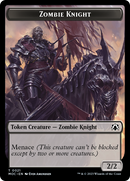 Zombie Knight // Human (6) Double-Sided Token [March of the Machine Commander Tokens] - Destination Retro