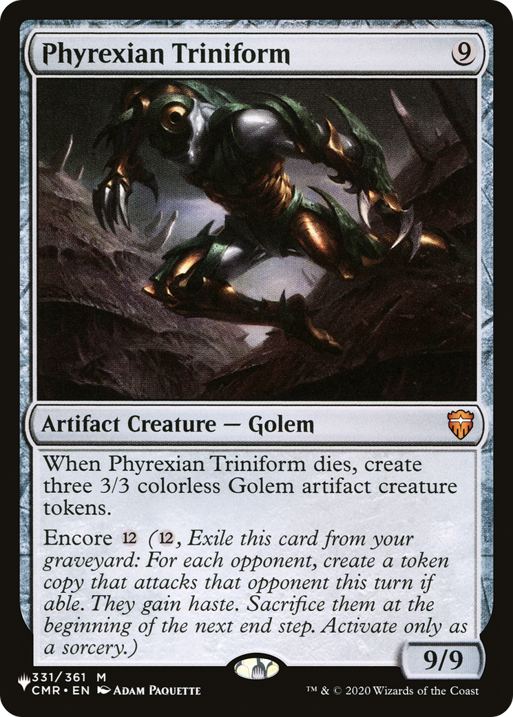 Phyrexian Triniform [The List] - Destination Retro