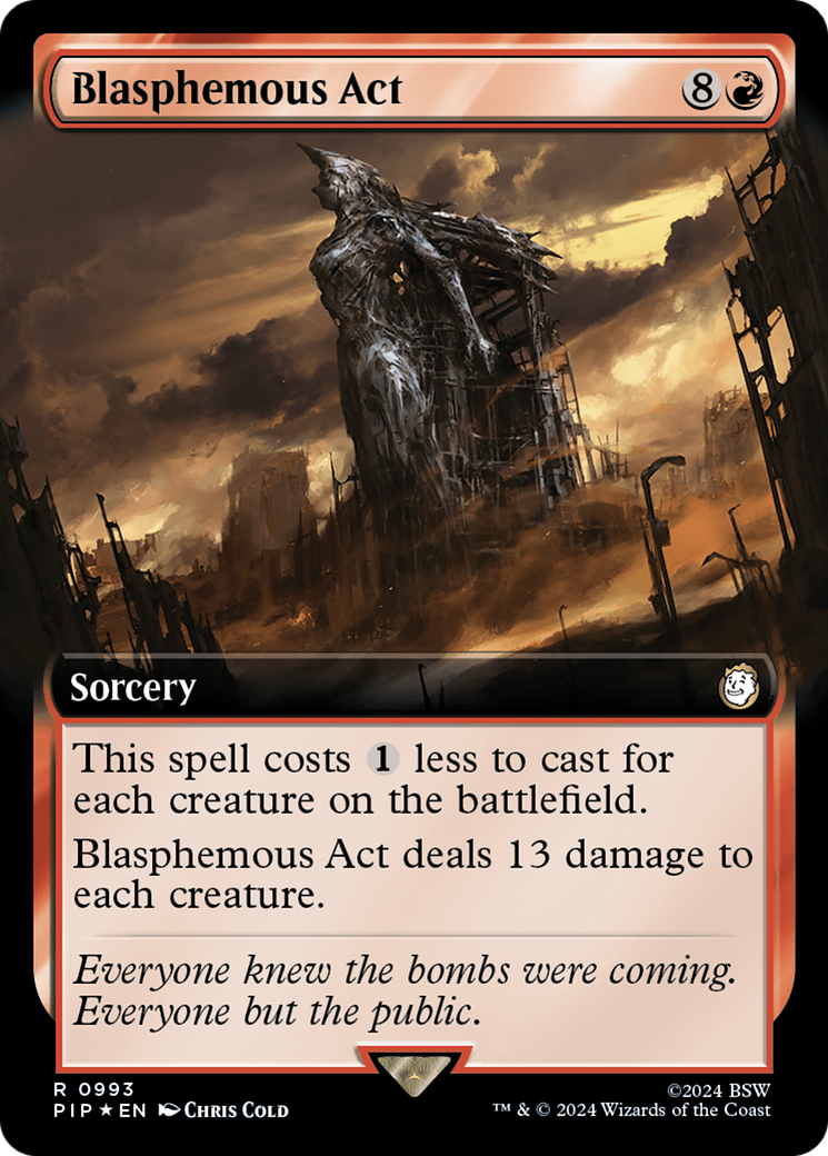 Blasphemous Act (Extended Art) (Surge Foil) [Fallout] - Destination Retro