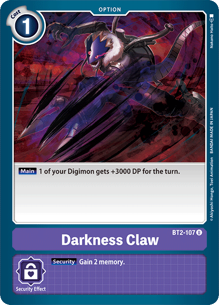 Darkness Claw [BT2-107] [Release Special Booster Ver.1.0] - Destination Retro