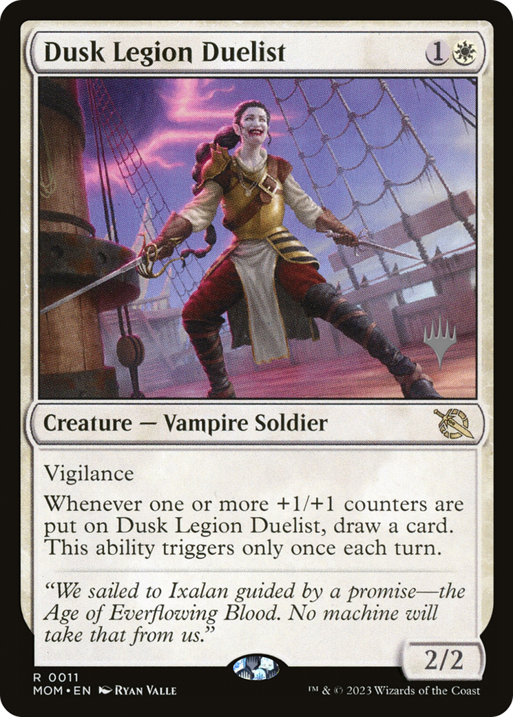 Dusk Legion Duelist (Promo Pack) [March of the Machine Promos] - Destination Retro