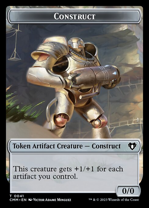 Servo // Construct (0041) Double-Sided Token [Commander Masters Tokens] - Destination Retro