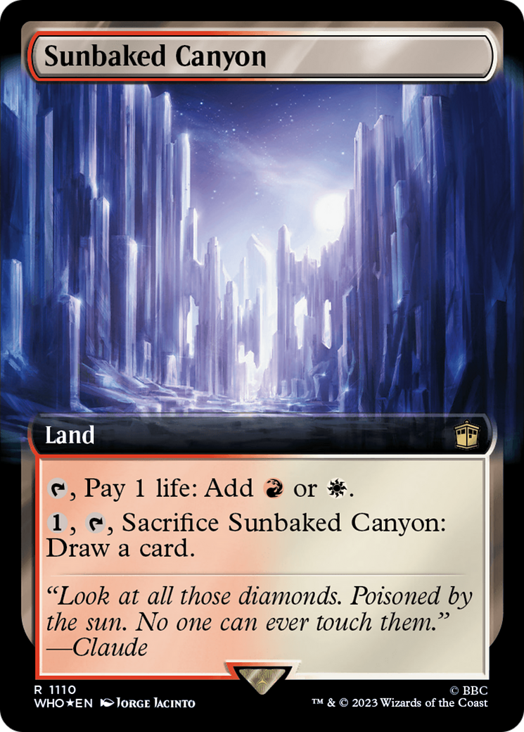 Sunbaked Canyon (Extended Art) (Surge Foil) [Doctor Who] - Destination Retro
