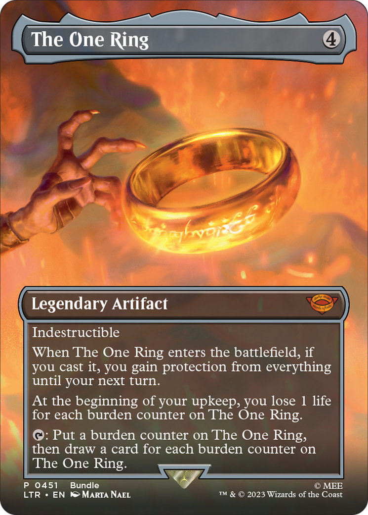 The One Ring (Borderless Alternate Art) [The Lord of the Rings: Tales of Middle-Earth] - Destination Retro