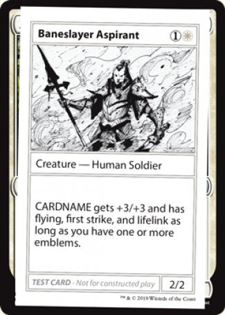 Baneslayer Aspirant (2021 Edition) [Mystery Booster Playtest Cards] - Destination Retro