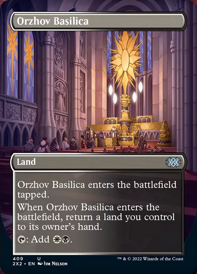 Orzhov Basilica (Borderless Alternate Art) [Double Masters 2022] - Destination Retro