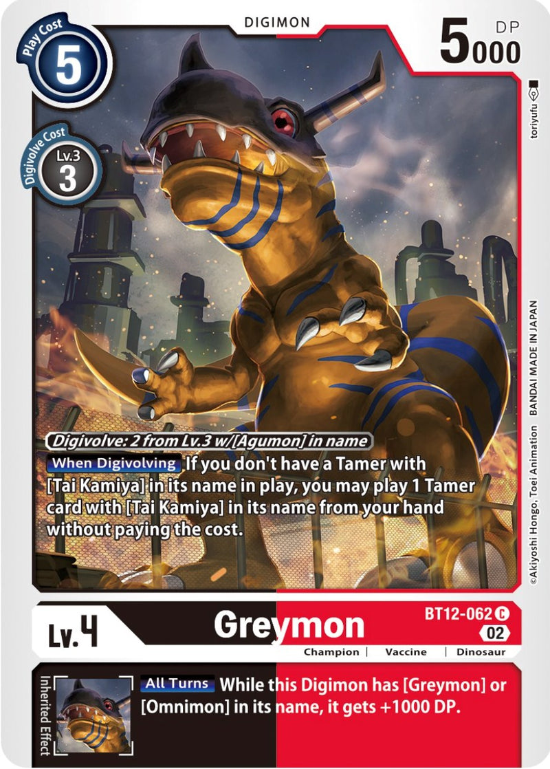 Greymon [BT12-062] [Across Time] - Destination Retro