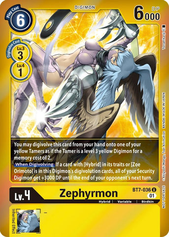 Zephyrmon [BT7-036] (Event Pack 3) [Next Adventure Promos] - Destination Retro