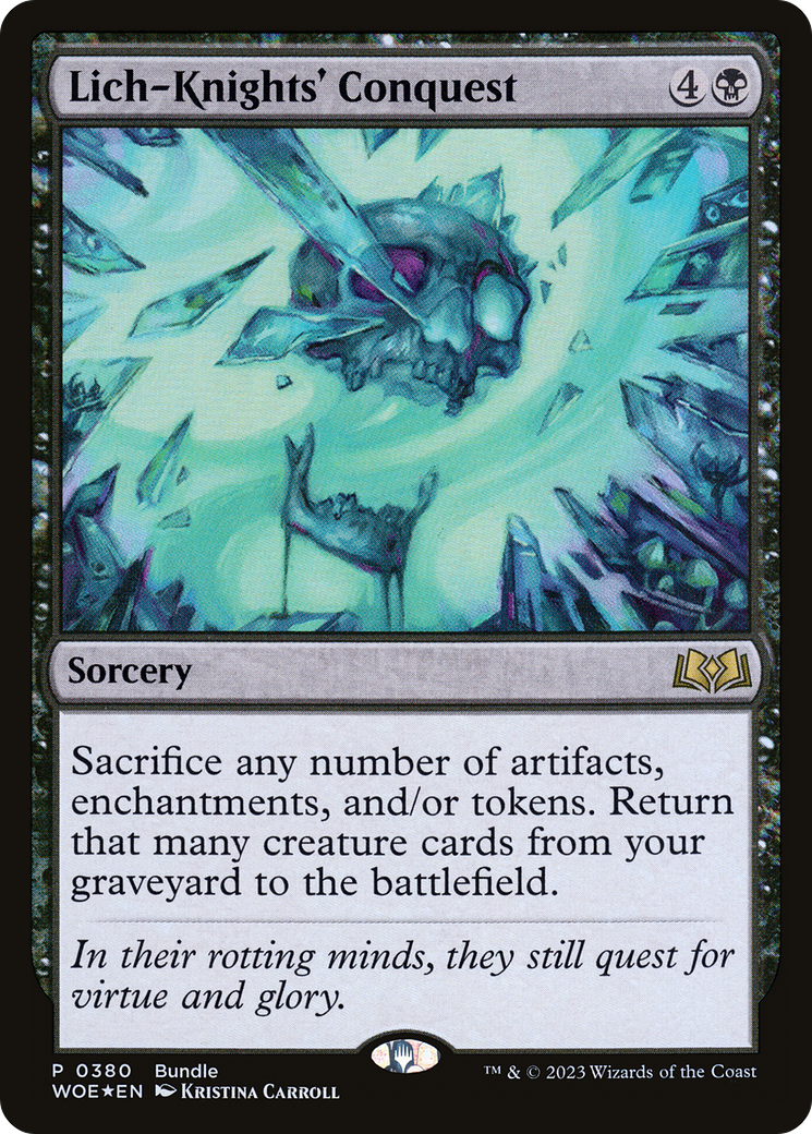 Lich-Knights' Conquest (Bundle) [Wilds of Eldraine Promos] - Destination Retro