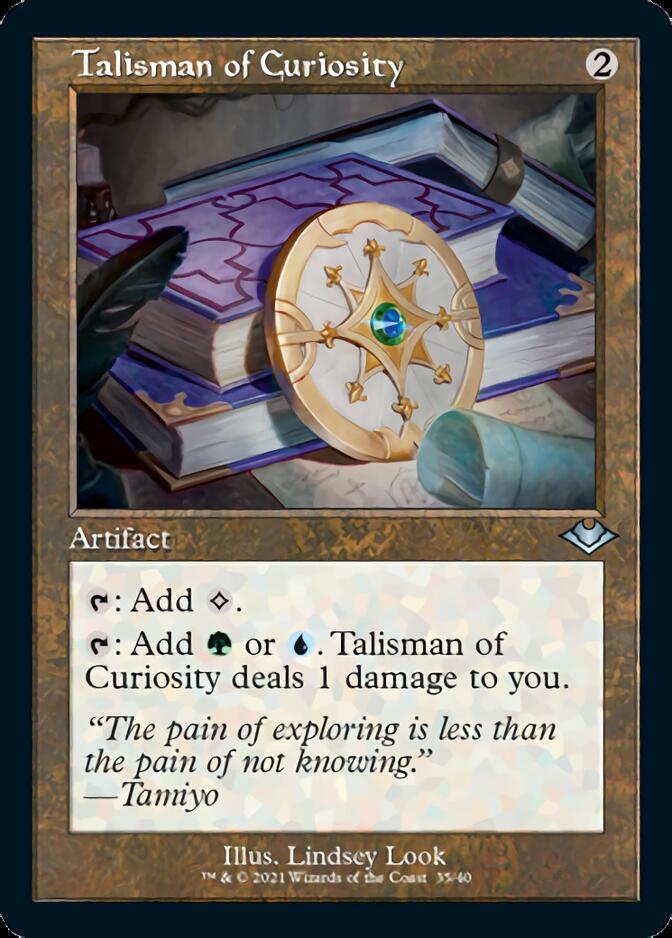 Talisman of Curiosity (Retro Foil Etched) [Modern Horizons] - Destination Retro