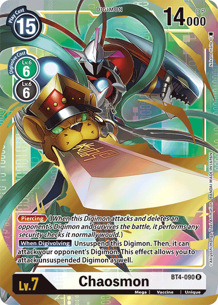 Chaosmon [BT4-090] (Alternate Art) [Great Legend] - Destination Retro