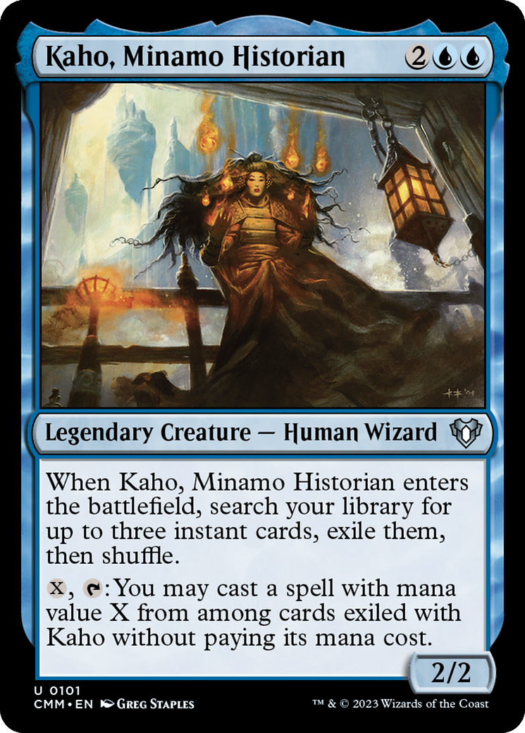 Kaho, Minamo Historian [Commander Masters] - Destination Retro