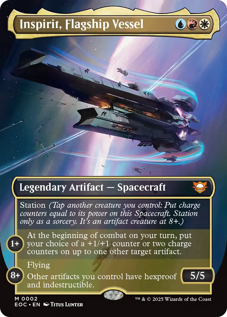 Inspirit, Flagship Vessel (Borderless) [Edge of Eternities Commander] - Destination Retro