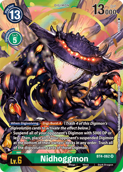 Nidhoggmon [BT4-062] (Alternate Art) [Great Legend] - Destination Retro