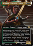Aragorn, Company Leader (Borderless Alternate Art) [The Lord of the Rings: Tales of Middle-Earth] - Destination Retro