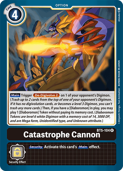 Catastrophe Cannon [BT5-104] [Battle of Omni] - Destination Retro