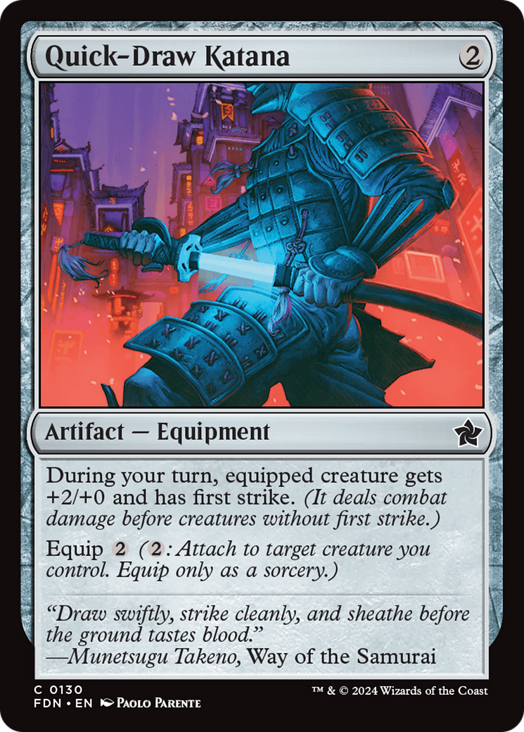 Quick-Draw Katana [Foundations] - Destination Retro