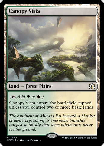 Canopy Vista [March of the Machine Commander] - Destination Retro