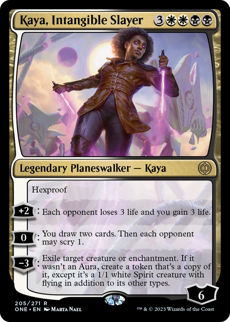 Kaya, Intangible Slayer (Promo Pack) [Phyrexia: All Will Be One Promos] - Destination Retro