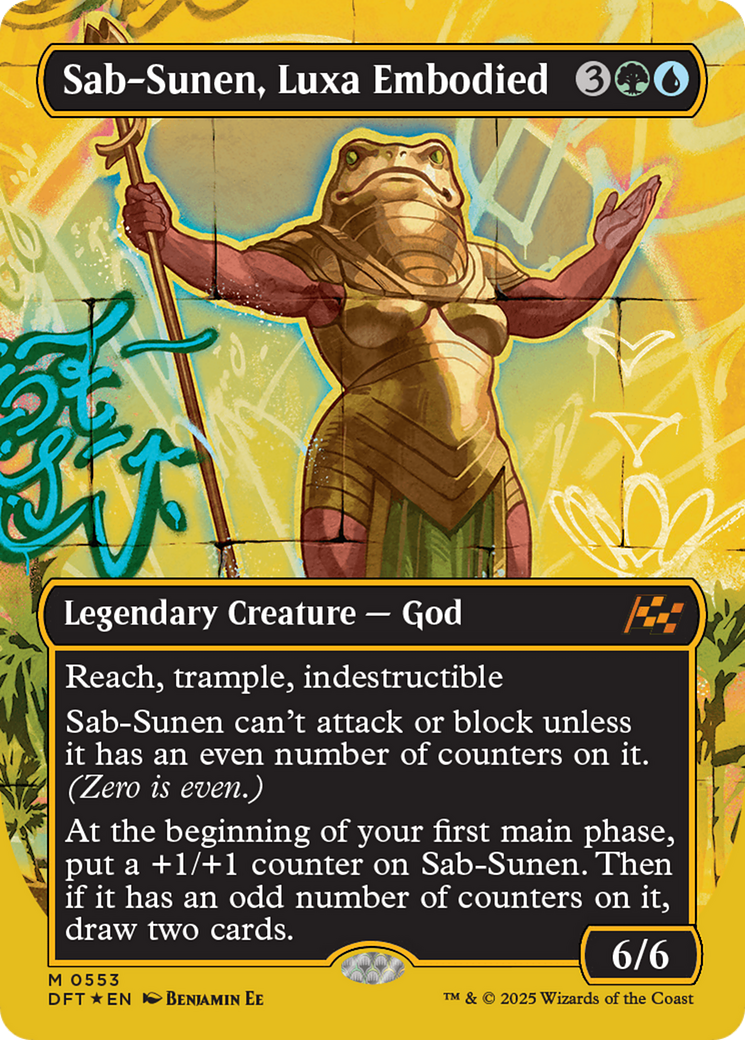Sab-Sunen, Luxa Embodied (Borderless) (First-Place Foil) [Aetherdrift] - Destination Retro
