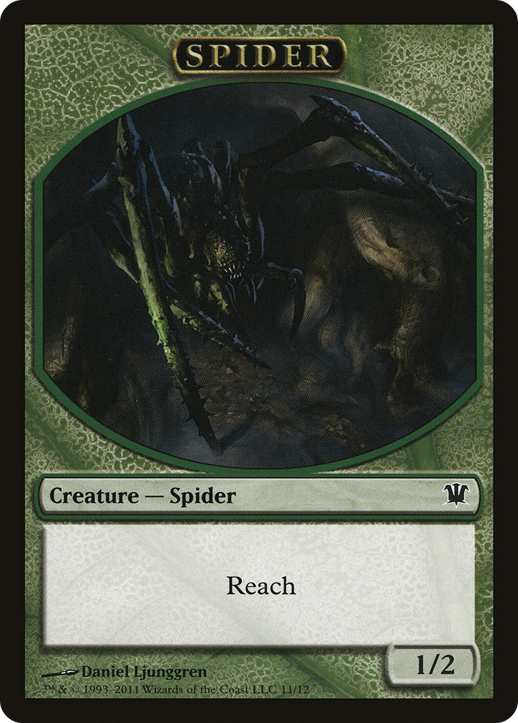 Insect // Spider Double-Sided Token [Innistrad Remastered Tokens] - Destination Retro
