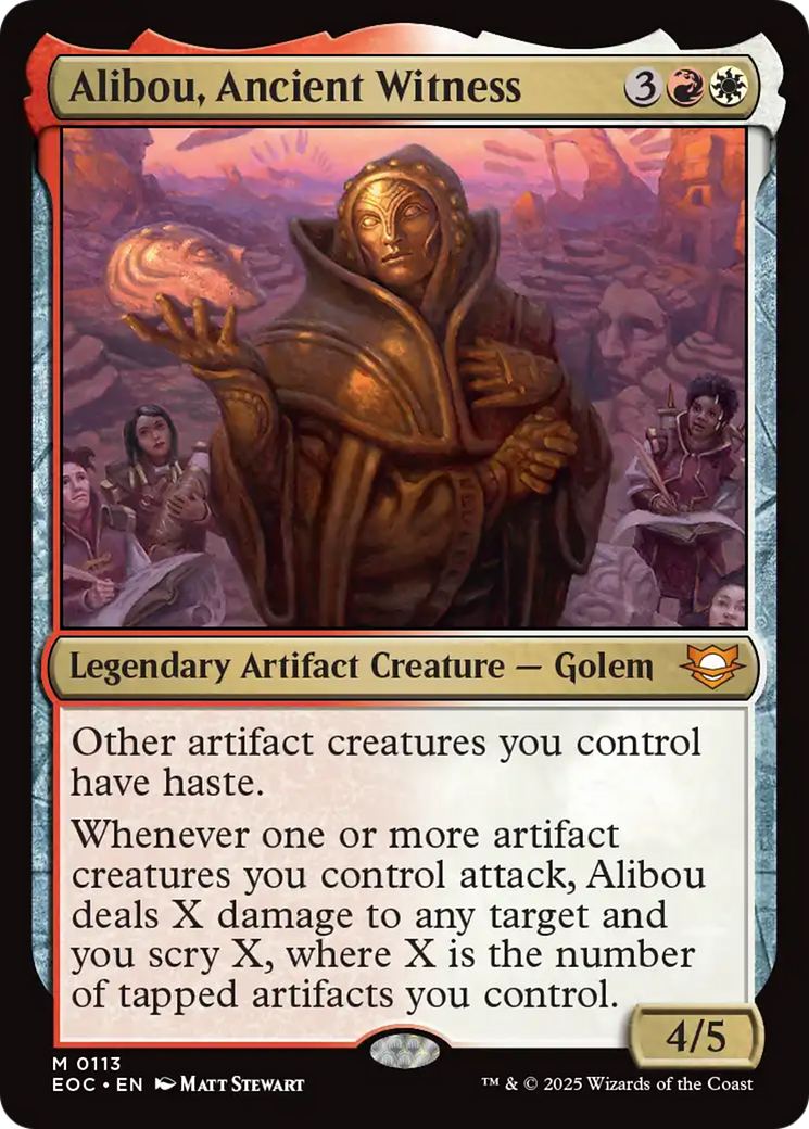Alibou, Ancient Witness [Edge of Eternities Commander] - Destination Retro