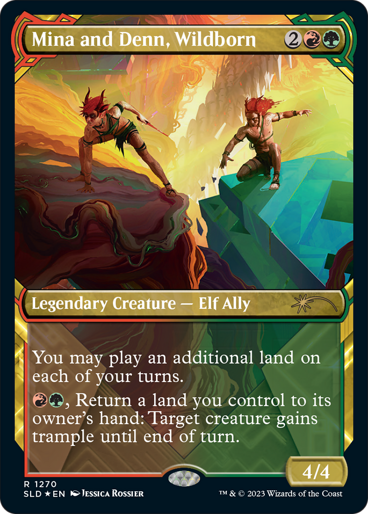 Mina and Denn, Wildborn (Halo Foil) [Secret Lair Drop Series] - Destination Retro