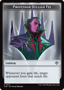 Professor Dellian Fel // Pest (0008) Double-Sided Token [Secrets of Strixhaven Tokens] - Destination Retro