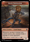 Agate Instigator // Rabbit Double-Sided Token [Bloomburrow Commander Tokens] - Destination Retro