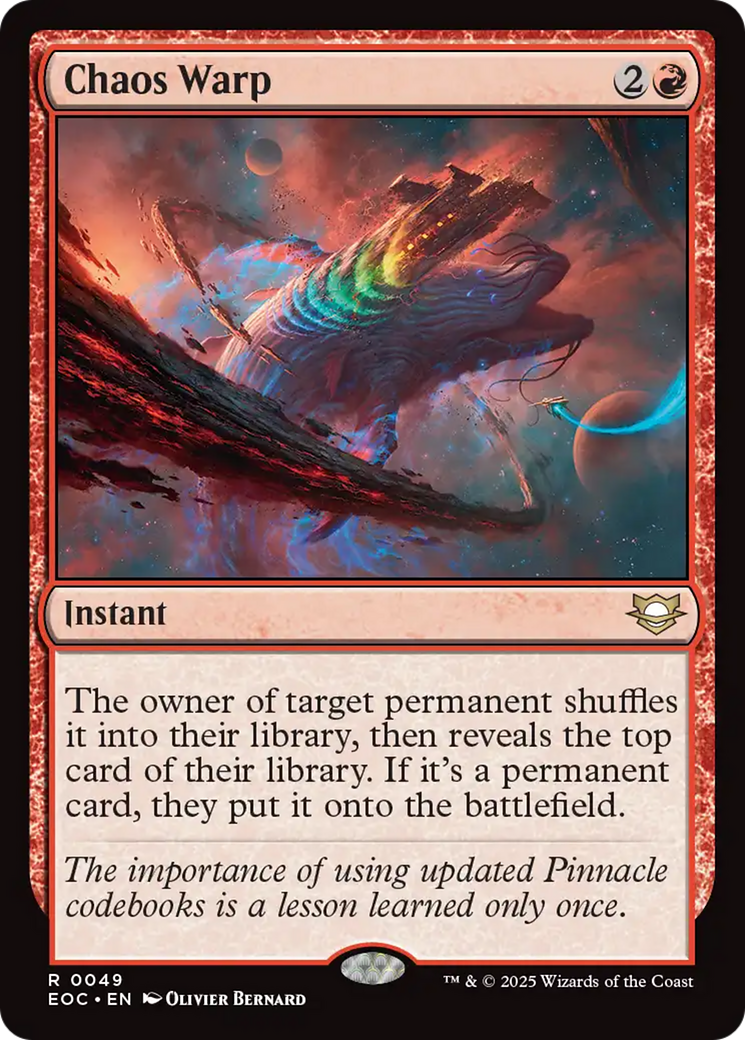 Chaos Warp [Edge of Eternities Commander] - Destination Retro