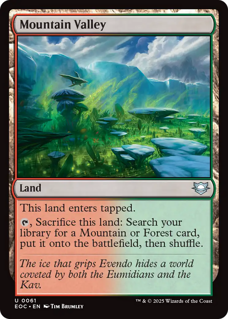 Mountain Valley [Edge of Eternities Commander] - Destination Retro