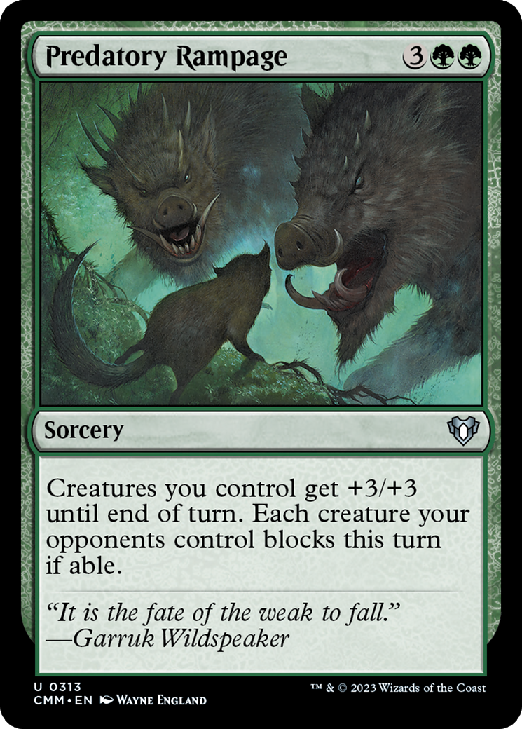 Predatory Rampage [Commander Masters] - Destination Retro