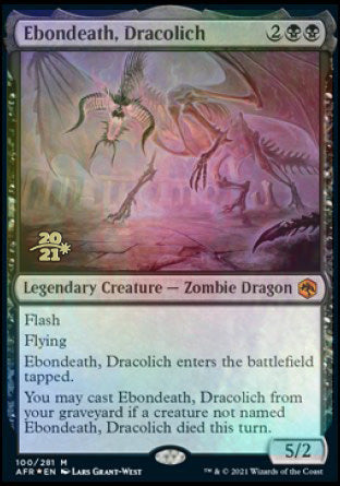 Ebondeath, Dracolich [Dungeons & Dragons: Adventures in the Forgotten Realms Prerelease Promos] - Destination Retro