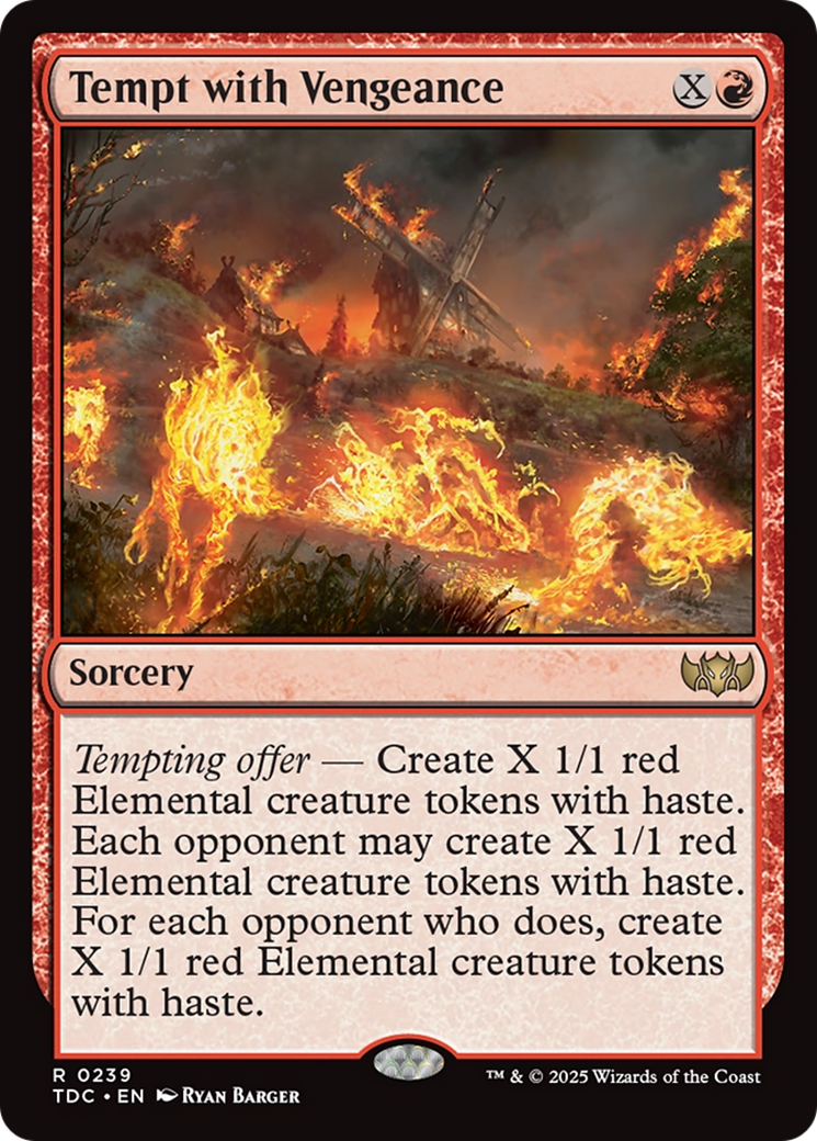 Tempt with Vengeance [Tarkir: Dragonstorm Commander] - Destination Retro